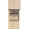 Ekena Millwork Olympic Block Rough Sawn Bracket w/ Offset Brace, Douglas Fir, 8"W x 20"D x 20"H BKT0806X20X20OLY05RDF - alternate 3